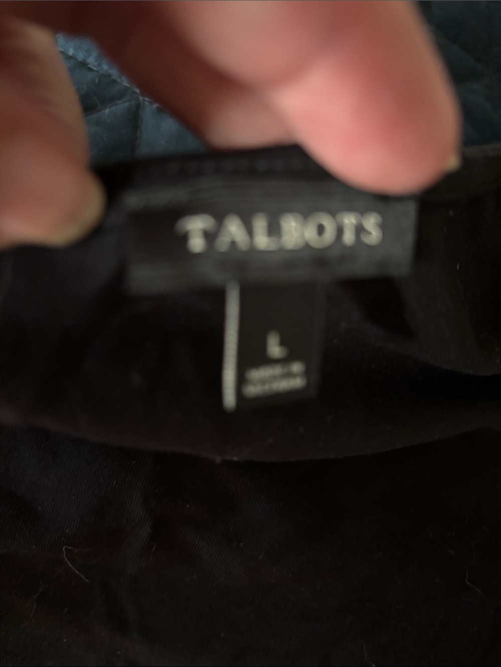 Talbots Black Ruffle-Sleeve Tunic Top - Picture 2 of 4